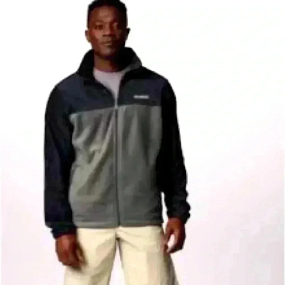 Mens size 2XL Columbia color block fleece jacket, #F584 - Picture 1 of 5